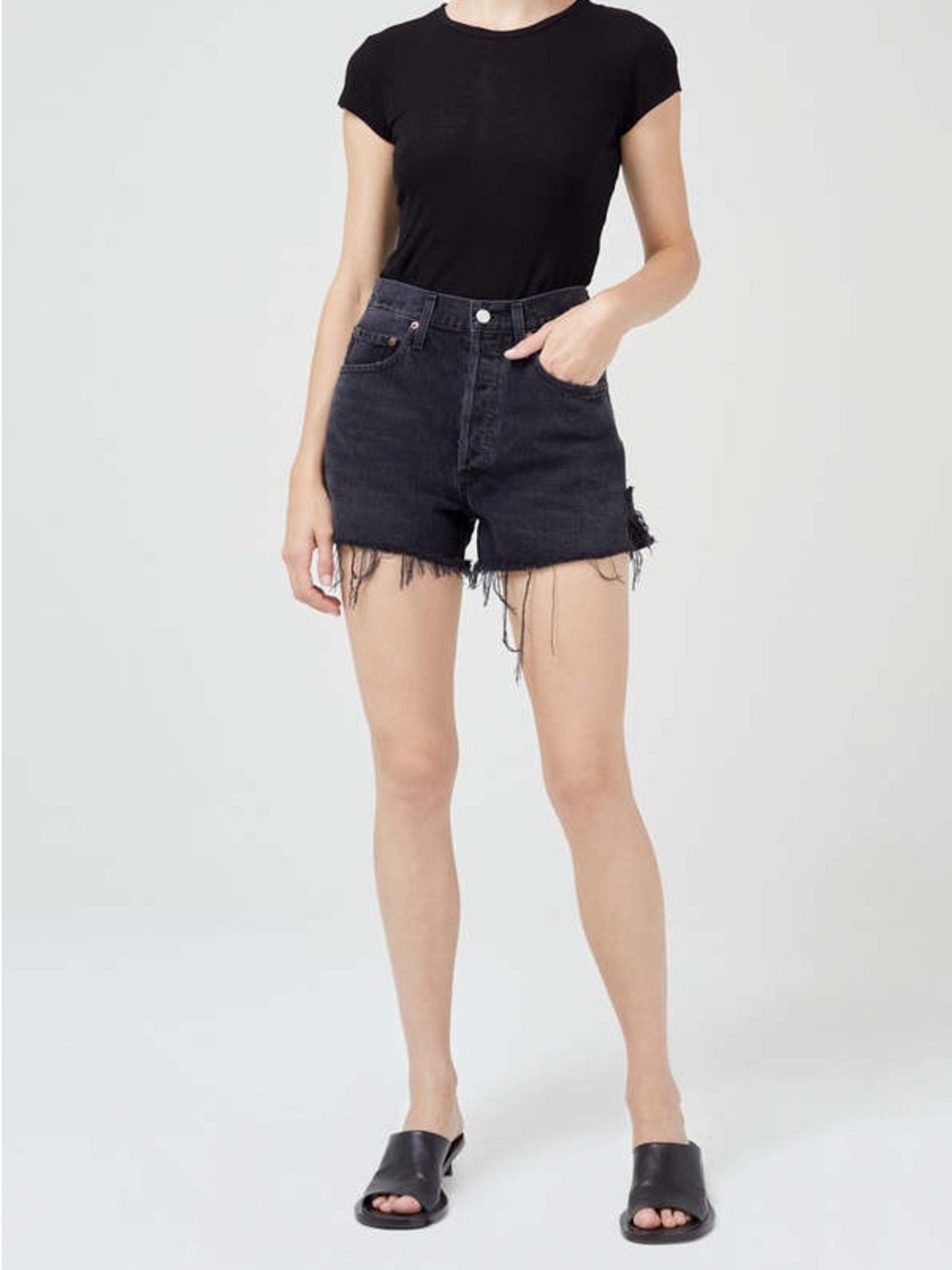 AGOLDE Dee Super High Rise Shorts
Size 30 | Color: Exhibit